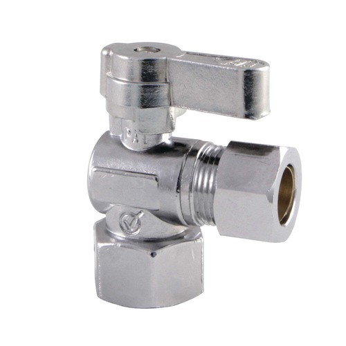 Kingston Brass 1/2" FIP X 1/2" OD Comp Angle Stop Valve - Picture 3 of 11