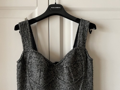 Dolce & Gabanna Wool Tweed Corset Dress, size IT44, worn once - Picture 8 of 8