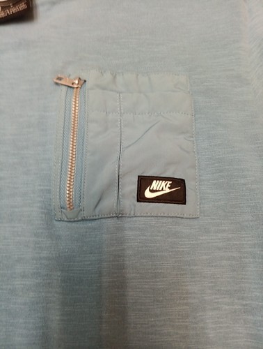 Nike Sportswear Pocket Short Sleeve Shirt Men's Large CJ4323-424 Blue Cerulean - Picture 10 of 24