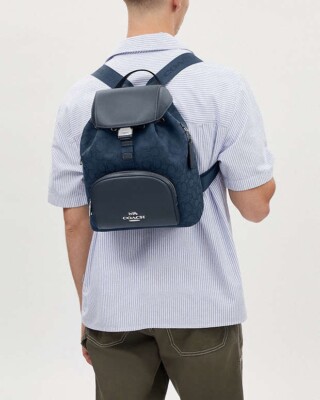 NWT Coach Pace Large Backpack In Signature Jacquard CT812 | eBay