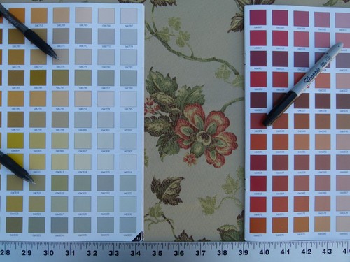 By Yard Scalamandre Lucinda Biscuit Floral Vine Old World Weavers MSRP176/Y - Picture 4 of 7