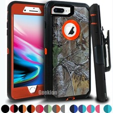 For iPhone 6 6s 7 8 Plus Shockproof Cover Case w/ Belt Clip  Screen Protector