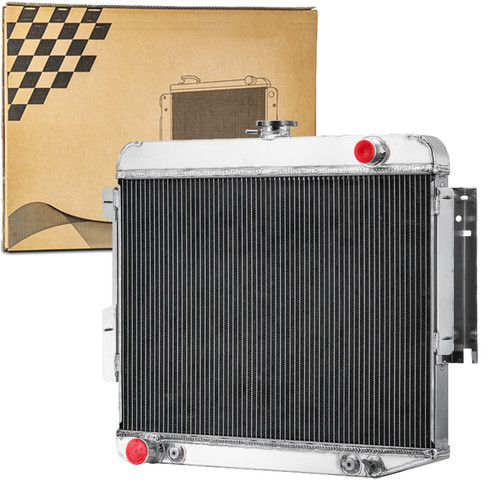 3-Core Radiator For 66-69 Dodge Charger 500 R/T 6.3L 7.0L 7.2L Big Block V8 26"W - Foto 3 di 14