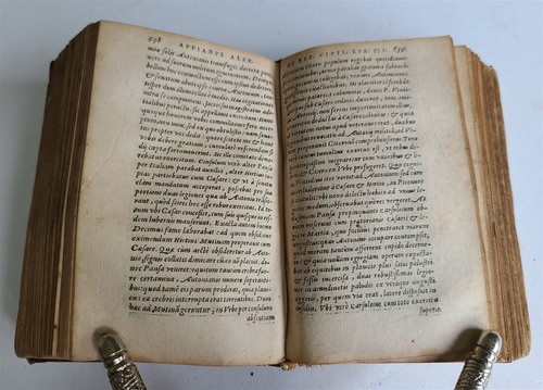 1588 APPIAN ROMAN HISTORY of FOREIGN WARS antique VELLUM in ITALIAN 16th CENTURY - Picture 9 of 12