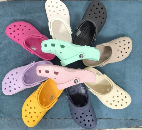 UK Crocs Classic Sandal Clogs Lightweight Beach Slip Shoes Slipper Size Hot Sell - Picture 1 of 34