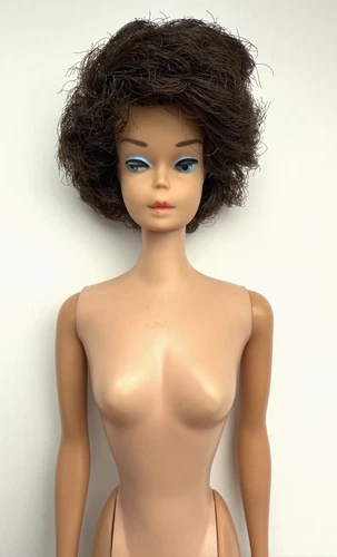 Vintage Barbie Doll Brunette Bubblecut Large Bubble Hair 1960s Japan, PLS READ,
