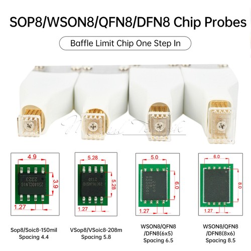 SOP8 WSON8 QDFN8 Spring Needle Download Burn Read Write Test Probe For Program - Picture 3 of 27