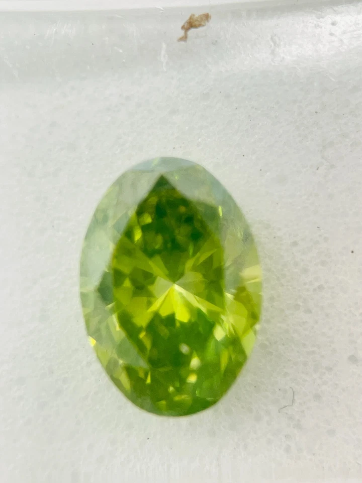 GWLAB Certified Natural Loose Diamond 1.01 Ct Oval Cut Green Diamond For Jewelry - Image 4 of 4