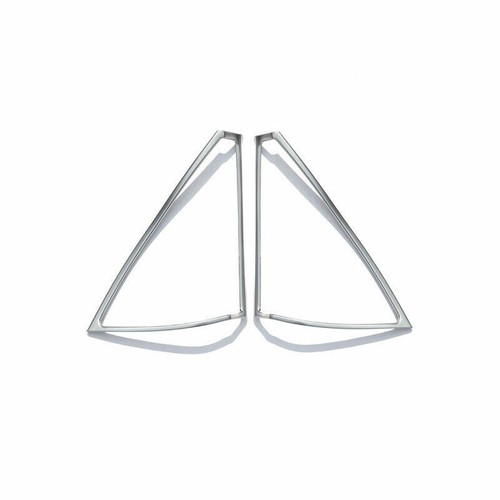 Fit For Benz 2008-2014 C-Class Matte Silver A Post Speaker Frame Cover Trim 2pcs - Picture 1 of 6