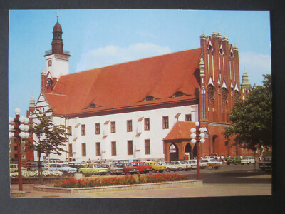 Frankfurt (Oder) City Hall with Cars Postcard Postcard PICTURE AND HOME