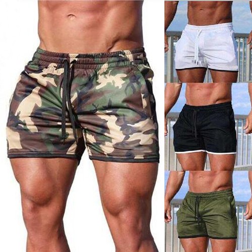 Fitness Herren Sport Laufshorts Training Kurze Hosen Strand Badehose - Bild 3 von 16