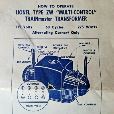 trainmaster lionel transformer