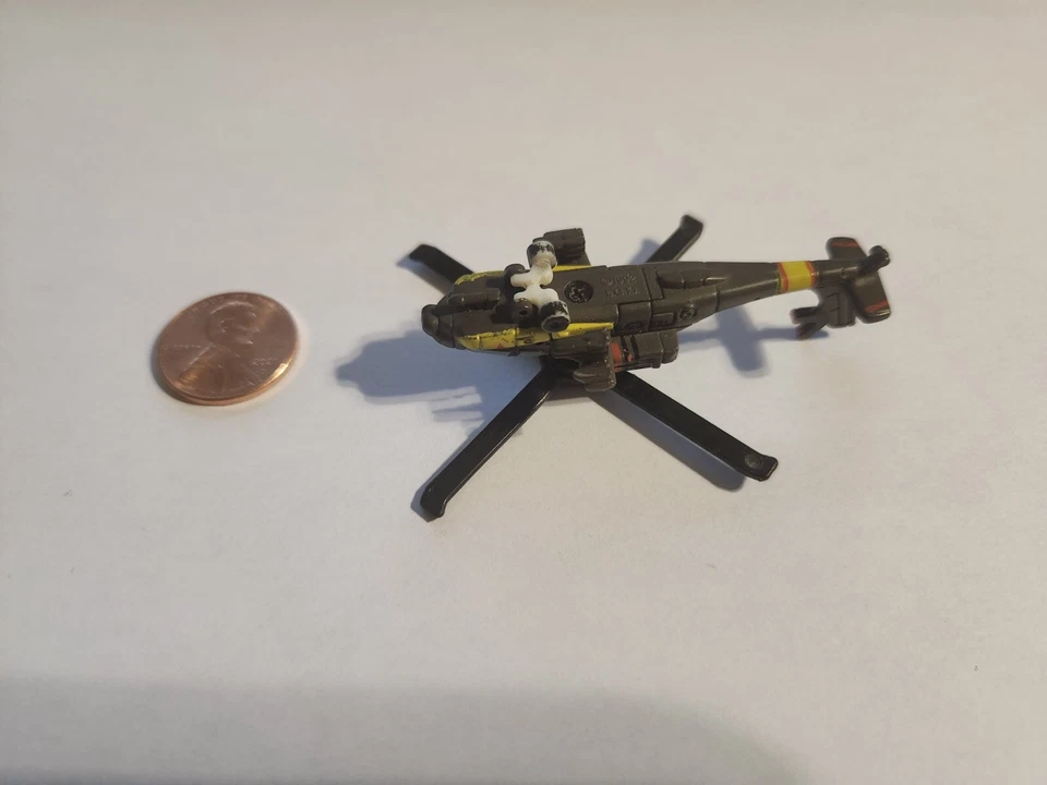 Micro Máquinas Militar Campana AH-64A Apache Helicoptor DE COLECCIÓN Verde Foto 3 de 4