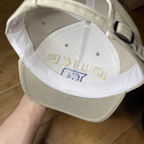 VTG American Needle Duke Blue Devils Tan Beige Big Stitch 90s Strapback Hat Rare - Picture 10 of 14