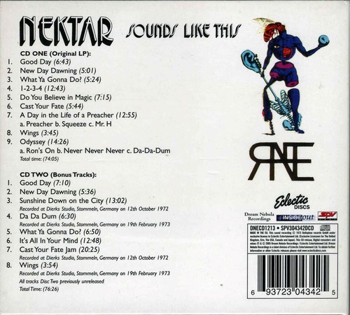 Nektar - ... Sounds Like This (2 CD) - Electric Discs / Dream Nebular Recordings - Bild 2 von 2