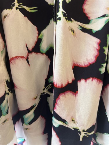 Banana Republic Kleid Blumen Rüschen Knopf Hemd XS mit Gürtel Neu mit Etikett UVP 128 - Bild 11 von 17