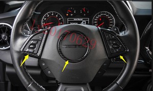 Details About 3x Carbon Fiber Interior Steering Wheel Cover For Chevrolet Camaro 2016 2017