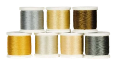 YLI Silk Sparke Thread, 23 dtex 3x2, 100m, 7 Sparkling Colors