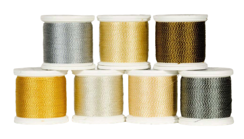 YLI Silk Sparke Thread, 23 dtex 3x2, 100m, 7 Sparkling Colors - Picture 1 of 12