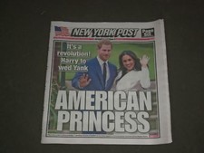 2017 NOVEMBER 28 NEW YORK POST NEWSPAPER - MEGHAN MARKLE & PRICE HARRY TO MARRY
