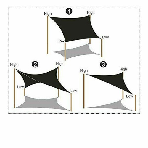Voile économies dombrage triangulaire pour lextérieur, protection solaire, store
