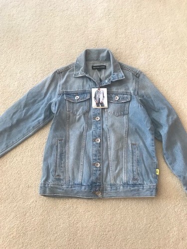 BETTINA LIANO Blue Denim Jacket TIA  Size SMALL.    BNWT COTTON BLUE WASH - Picture 1 of 5