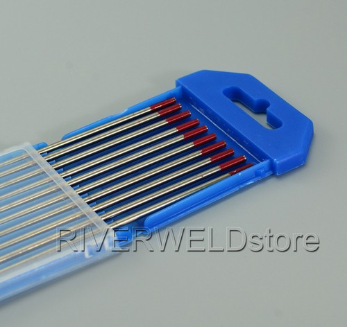 "Electrodo profesional de tungsteno tungsteno rojo WT20 10 un. 2% toriado 3/32""x7" - Imagen 3 de 7