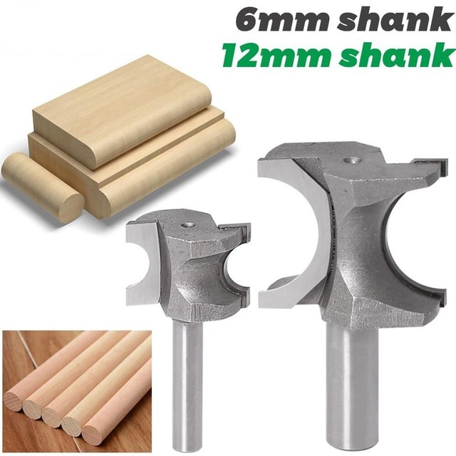 Half Round Side Cutter Router Bit For Woodworking Tools 6mm Shank 12mm Shank 1pc Half Round Side Cutter Router Bit For Woodworking Tools 6mm Shank 12mm Shank 1pc