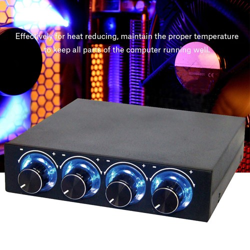 Fan Speed Controller For PC With Blue LED 4 Channel Computer Fan - Picture 5 of 8