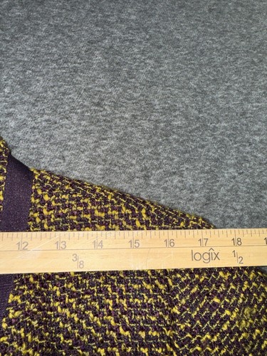 Pendleton Wool Tweed Jacket Suit Blazer Zip Purple Gold Yellow Size 18W - Picture 9 of 14