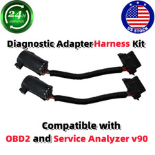 2PC For Service Analyzer v90 OBD2 To Bobcat Diagnostic Adapter Connector Harness