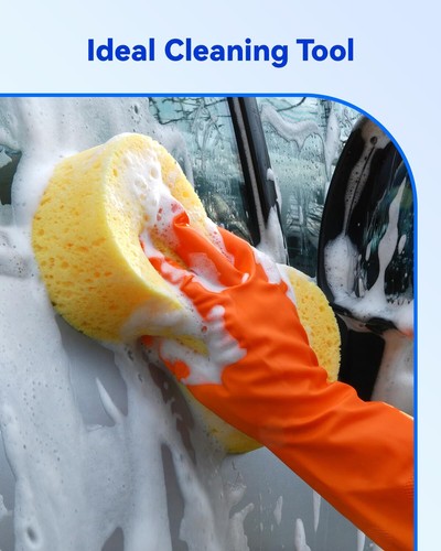 Car Wash Sponge Large All Purpose Sponges For Cleaning 2.4in Thick Foam Scrubber - Picture 7 of 7