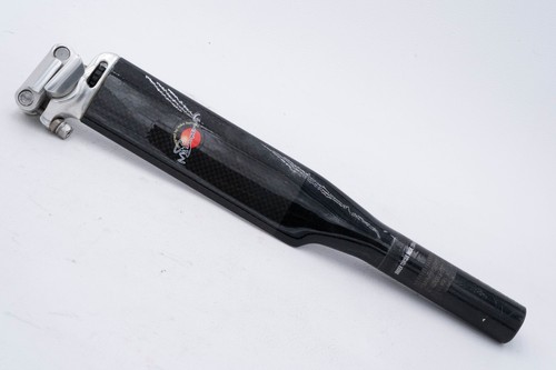 NOS GIANT MIKE BURROWS AERO SEATPOST 27.2 mm 2 BOLTS 330 mm VINTAGE OLD CARBON - Picture 5 of 14