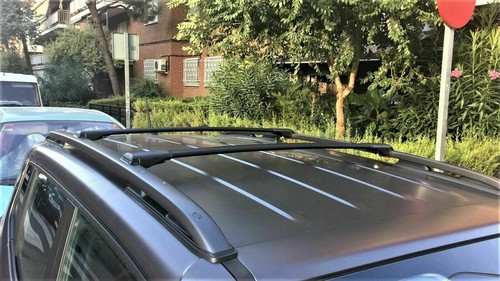 Roof Rack Cross Bar Black for Audi A6 C5 Allroad Quattro 1999-2005 Roof Bars 2pc - Picture 10 of 22