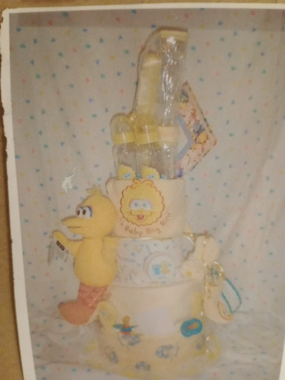 Big Bird diaper cake baby shower