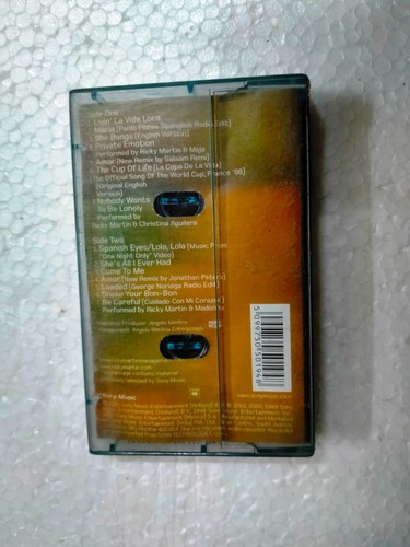 RICKY MARTIN THE BEST OF RARE CASSETTE INDIA hologram Sony Music - Picture 3 of 4