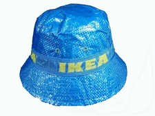 IKEA Bucket Hat KNORVA Frakta with Lining & Vent Holes Rain Hat Sun Hat