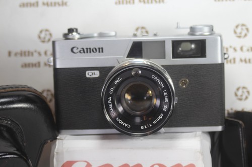 Canon Canonet QL19 Telecamera a telemetro pellicola 35mm + CUSTODIA restauro, ricambi o riparazione - Foto 2 di 24