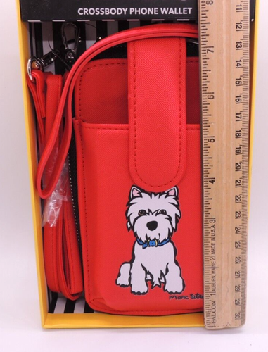 Marc Tetro Westie Terrier Blanco Perro Bandolera Teléfono Cartera Bolso Estuche NUEVO NUEVO CON ETIQUETAS - Imagen 15 de 16