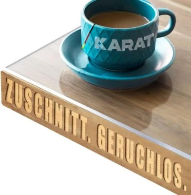 KARAT Tovaglia Protettiva Trasparente Per Tavolo Con Angolo A 45° Crystal