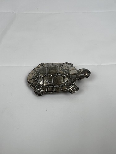 Vintage Silver Tone Turtle Belt Buckle - Picture 2 of 7
