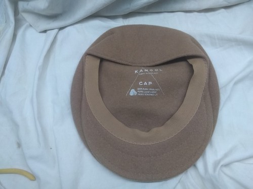 Vintage Kangol Light Brown Men’s L/XL 100% Wool Made in England Newsboy Cap Hat - Picture 9 of 10