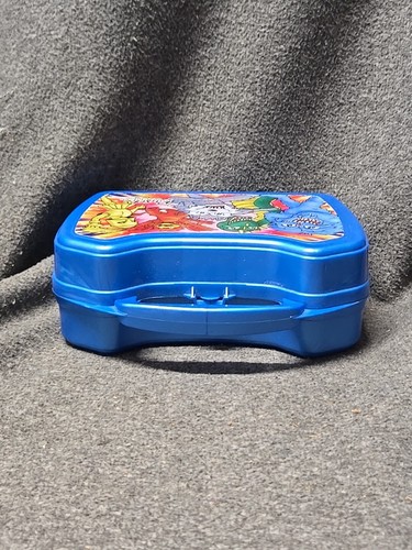 2008 Blue Graphic Busch Gardens Williamsburg Plastic Lunchbox Loch Ness Bad Wolf - Picture 8 of 12