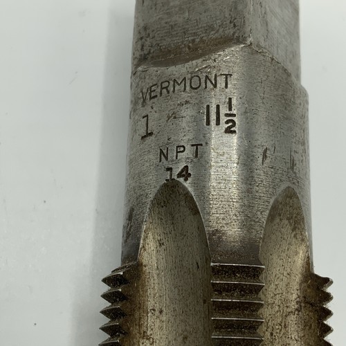 Vermont 1 x 11-1/2 NPT 14 Pipe Thread Tap Vintage USA - Picture 2 of 3