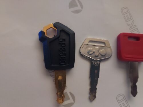 (5) Keys, Cat, Caterpillar, John Deere, Kato, Komatsu, Heavy Equipment - Picture 2 of 3