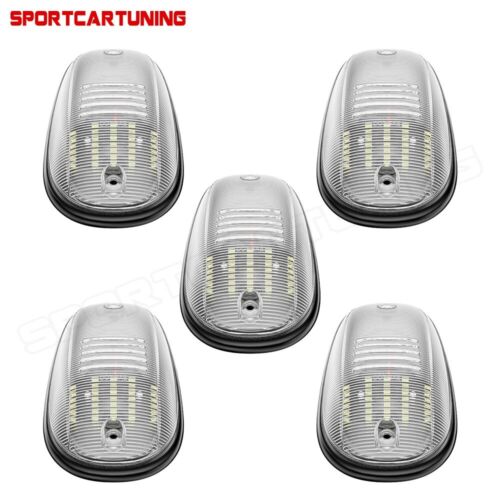 5X White LED Cab Roof Marker Lights For 2003-2018 Dodge Ram 1500 2500 3500 Truck - Picture 9 of 14