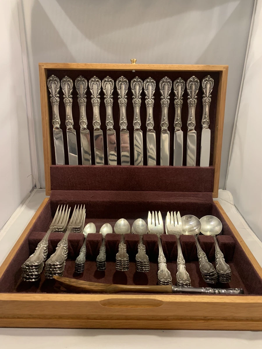 Burgundy sterling deals silver flatware