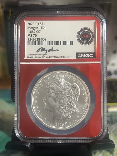 1889 Morgan $1  CC Fiji Ms70 NGC Graded