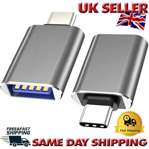 2x USB Type C to USB A 3.0 Female Adapter High Speed For Mac Pro/Air Samsung PC - Picture 10 of 12