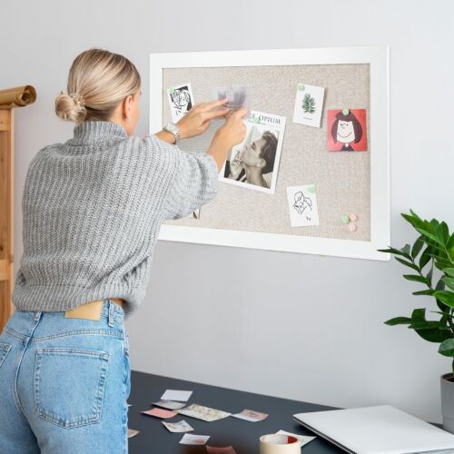 Versatile 30" x 20" Cork Board with Strong Self-Healing Ability - Wall Mounted - Picture 4 of 10